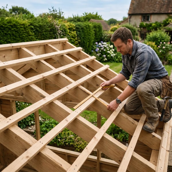 Draaglatten en tengels als onderconstructie voor profielplaten