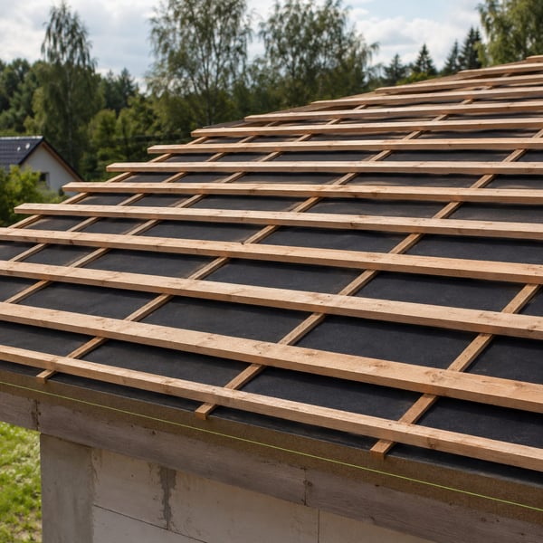 Dichte beplanking op tengellatten als onderconstructie voor felsplaten