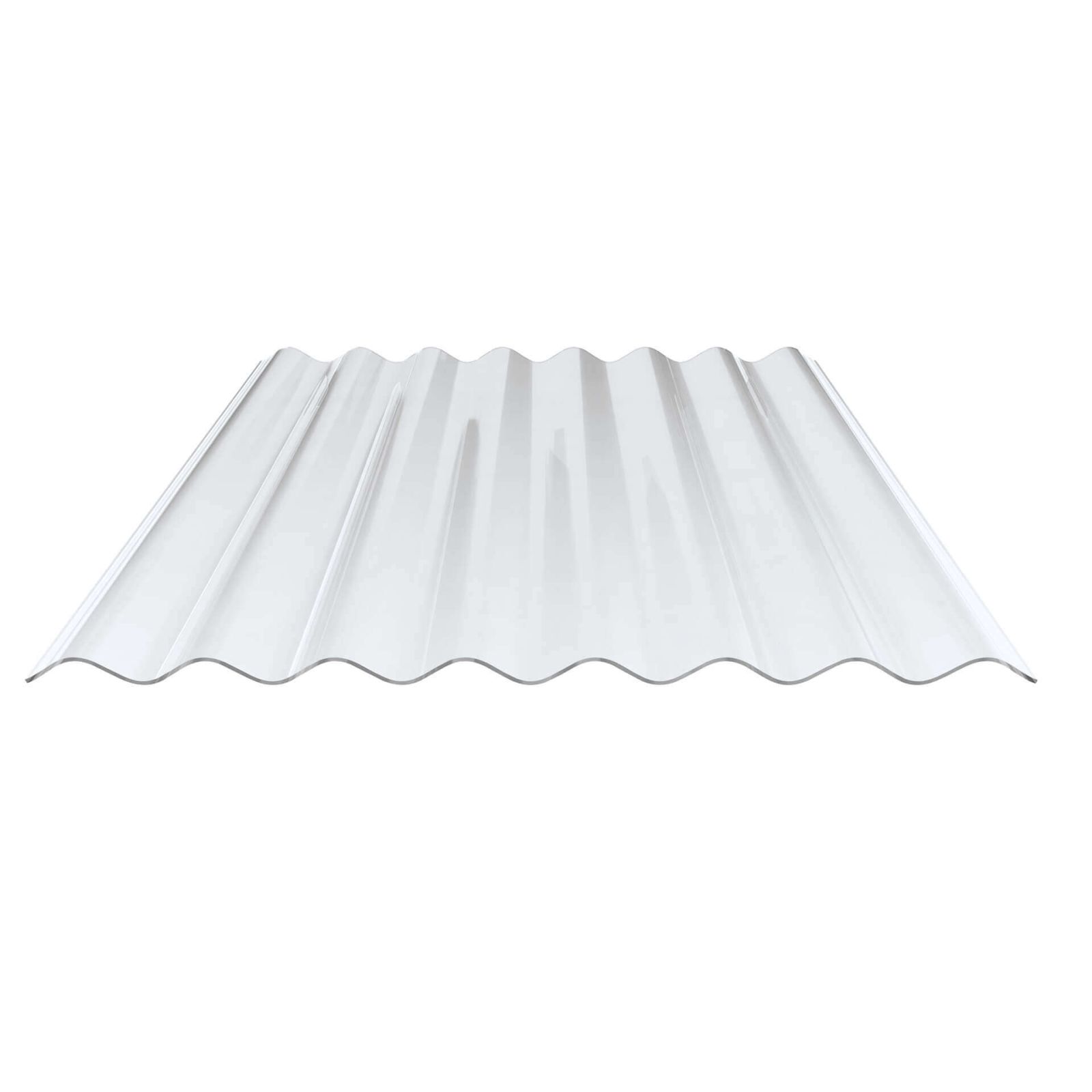PVC golfplaat | 130/30 | Profiel 8 | 1,40 mm | Helder, licht blauw getint | 1250 mm #1