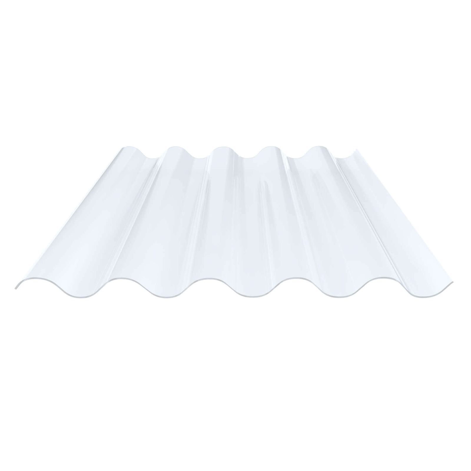 PVC golfplaat | 177/51 | Profiel 5 | 1,20 mm | Helder, licht blauw getint | 1250 mm #1