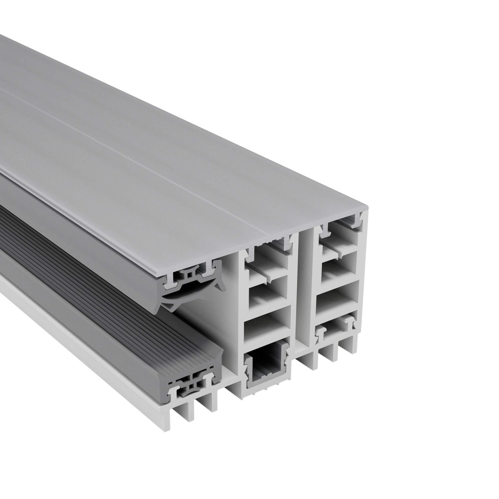 Mendig | Randprofiel | 16 mm | Thermo/Thermo | Aluminium | Blank | 2000 mm #1