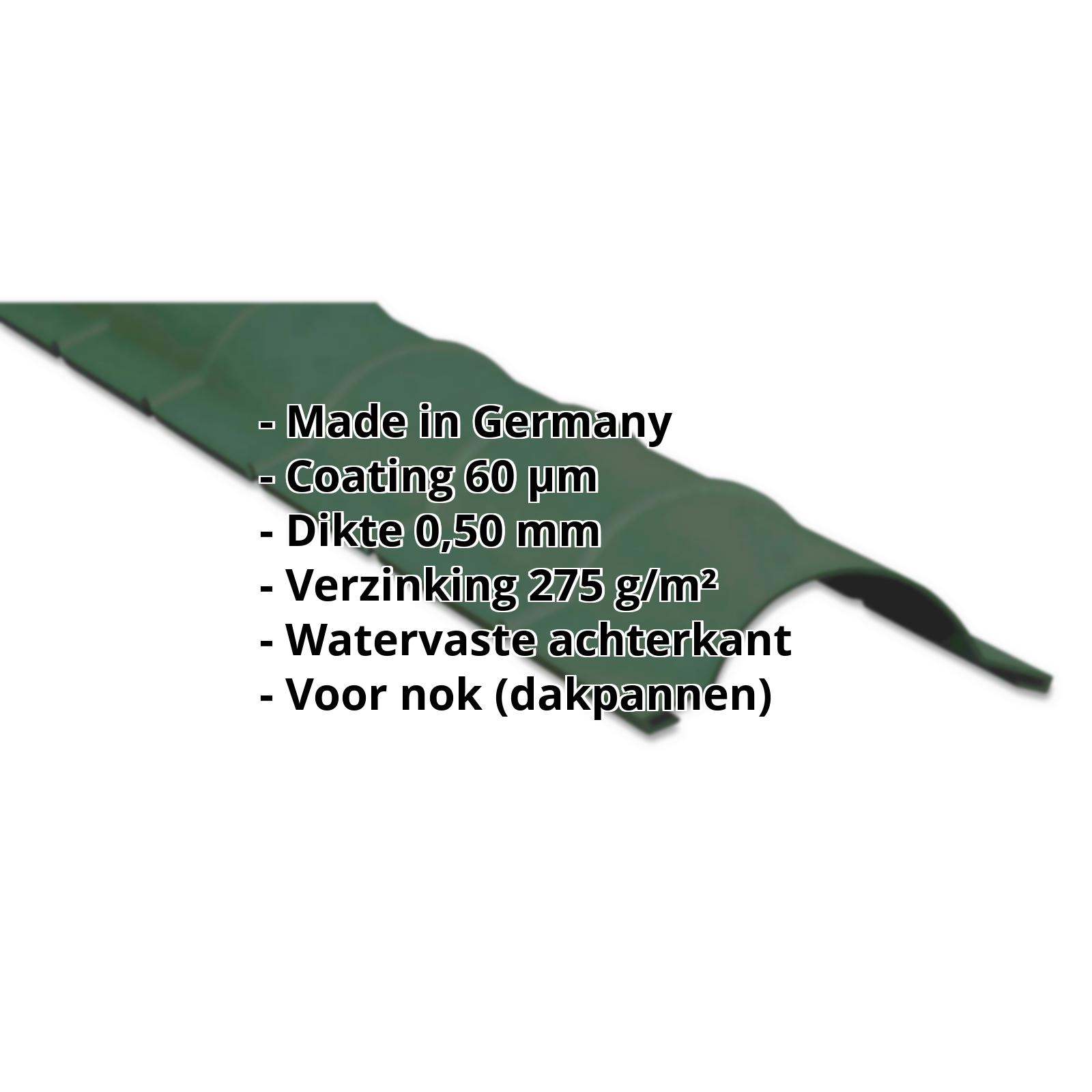 Ronde nok | 60 µm TTHD | 1,86 m | Staal 0,50 mm | 6005 - Mosgroen #2