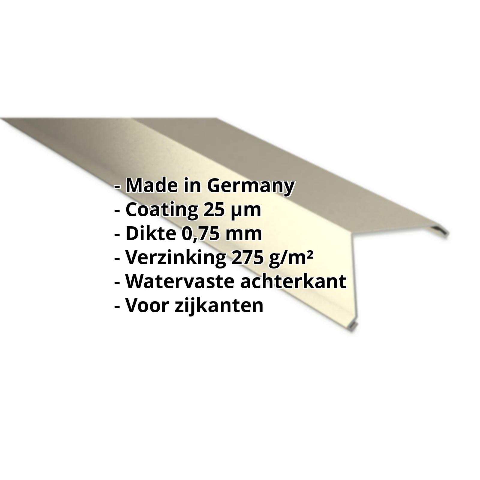 Windveer | 25 µm Polyester | 115 x 115 mm | Staal 0,75 mm | 1015 - Licht ivoorkleurig #2
