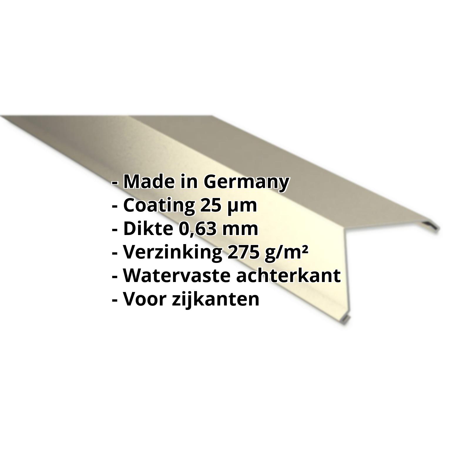 Windveer | 25 µm Polyester | 115 x 115 mm | Staal 0,63 mm | 1015 - Licht ivoorkleurig #2