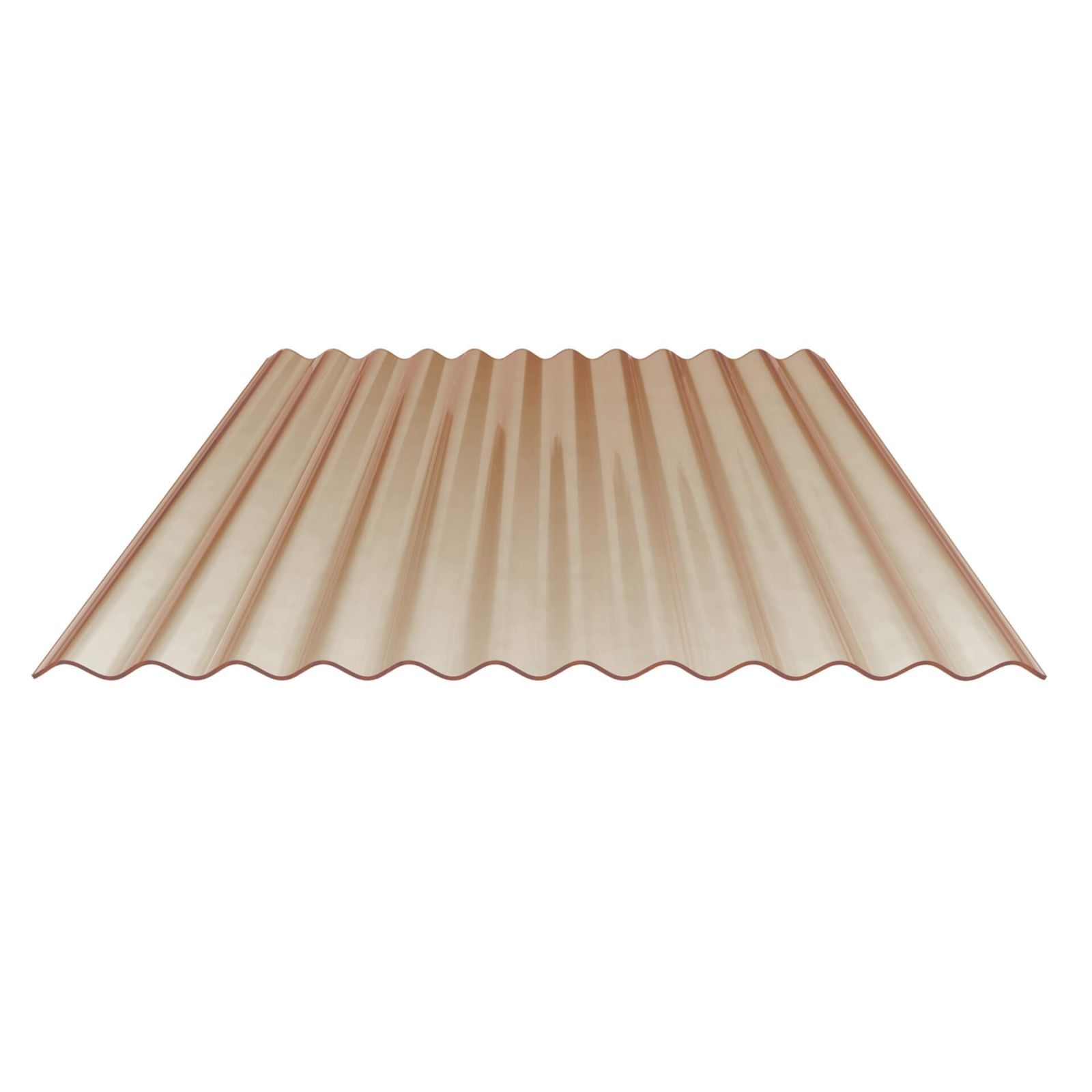 PVC golfplaat | 76/18 | Voordeelpakket | 1,20 mm | Brons | Breedte 2,57 m | Lengte 2,00 m #5