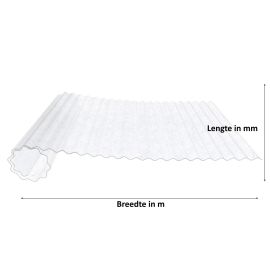 Polyester golfplaat op rol | 76/18