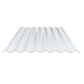 PVC golfplaat | 130/30 | Profiel 8 | 1,40 mm | Helder, licht blauw getint | 1250 mm #1