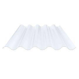 PVC golfplaat | 177/51 | Profiel 5 | 1,20 mm | Helder, licht blauw getint | 1250 mm #1