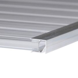 Afsluitprofiel onderkant | 10 mm | Aluminium | Breedte 1000 mm | Blank #3
