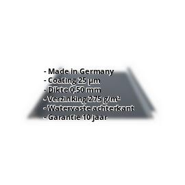 Damwandplaat felsprofiel PS33/500SER | 25 µm Polyester | Dak | Staal 0,50 mm | 7016 - Antracietgrijs #2