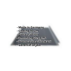 Damwandplaat felsprofiel PS33/500SR | 80 µm Shimoco | Dak | Staal 0,50 mm | 7016 - Antracietgrijs #2