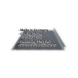 Damwandplaat felsprofiel PS33/500SR | Restpartij | Dak | Staal 0,40 mm | 7016 - Antracietgrijs #2