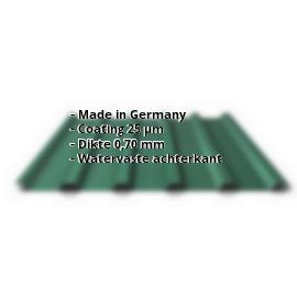 Damwandplaat PA35/1035TR | 25 µm Polyester | Dak | Aluminium 0,70 mm | 6005 - Mosgroen #2