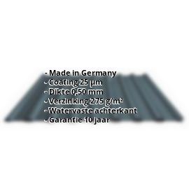 Damwandplaat PS20/1100TR | 25 µm Polyester | Dak | Staal 0,50 mm | 7016 - Antracietgrijs #2