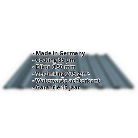 Damwandplaat PS20/1100TR | 35 µm Mattpolyester | Dak | Staal 0,50 mm | 23 - Donkergrijs #2