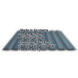 Damwandplaat PS20/1100TW | 35 µm Mattpolyester | Gevel | Staal 0,50 mm | 23 - Donkergrijs #2