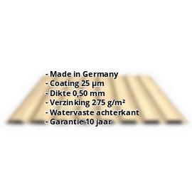 Damwandplaat PS20/1100TW | 35 µm Structuurpolyester | Gevel | Staal 0,50 mm | Houtlook - Ahorn #2