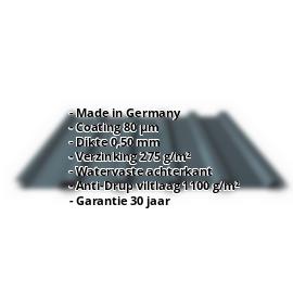 Damwandplaat PS35/1035TRA | 80 µm Shimoco | Dak | Staal 0,50 mm | Anti-Drup | 7016 - Antracietgrijs #2