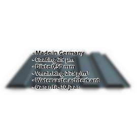 Damwandplaat PS35/1035TW | 25 µm Polyester | Gevel | Staal 0,50 mm | 7016 - Antracietgrijs #2