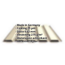 Damwandplaat PS35/1035TW | 25 µm Polyester | Gevel | Staal 0,63 mm | 1015 - Licht ivoorkleurig #2