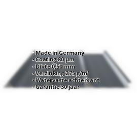 Damwandplaat PS45/1000TR | 80 µm Shimoco | Dak | Staal 0,50 mm | 7016 - Antracietgrijs #2