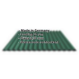 Golfplaat PA18/1064CR | 25 µm Polyester | Dak | Aluminium 0,70 mm | 6005 - Mosgroen #2