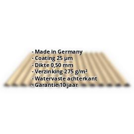 Golfplaat PS18/1064CW | 35 µm Structuurpolyester | Gevel | Staal 0,50 mm | Houtlook - Ahorn #2