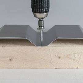 RVS schroeven | Voor montage dal op houten constructie | 6,0 x 40 mm E12 | Blank #2