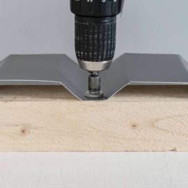 RVS schroeven | Voor montage dal op houten constructie | 6,0 x 40 mm E12 | Blank #6