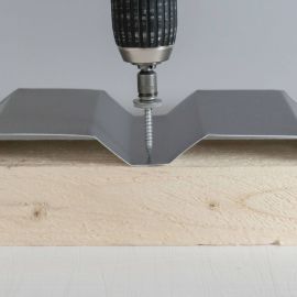 RVS schroeven | Voor montage dal op houten constructie | 6,0 x 40 mm E19 | Blank #2