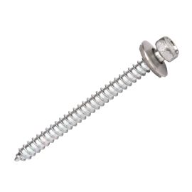 RVS schroeven zonder boorpunt | Voor montage profieltop op houten constructie | 6,5 x 65 mm E16 | Blank #1