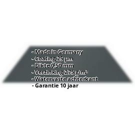 Vlakke plaat | 25 µm Polyester | Staal 0,50 mm | 7016 - Antracietgrijs #2