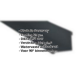 Binnenhoek | 115 x 115 x 2000 mm | Staal 0,50 mm | 25 µm Polyester | 7016 - Antracietgrijs #2