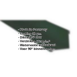 Binnenhoek | 60 µm TTHD | 115 x 115 x 2000 mm | Staal 0,50 mm | 6005 - Mosgroen #2