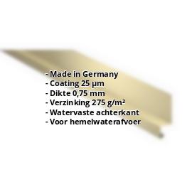 Dorpel | 25 µm Polyester | 50 x 25 x 20 mm | 100° | Staal 0,75 mm | 1015 - Licht ivoorkleurig #2
