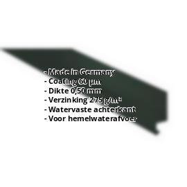 Dorpel | 60 µm TTHD | 50 x 25 x 20 mm | 100° | Staal 0,50 mm | 6005 - Mosgroen #2