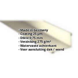 Muuraansluiting | 25 µm Polyester | 160 x 115 mm | 95° | Staal 0,75 mm | 1015 - Licht ivoorkleurig #2
