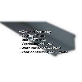 Muuraansluiting | 25 µm Polyester | 160 x 115 mm | 95° | Staal 0,50 mm | 7016 - Antracietgrijs #2