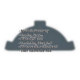 Nok afsluitstuk | 25 µm Polyester | Staal 0,50 mm | 7016 - Antracietgrijs #2