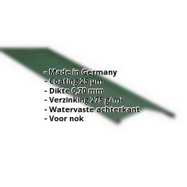 Nokstuk vlak | 25 µm Polyester | 145 x 145 mm | 150° | Aluminium 0,70 mm | 6005 - Mosgroen #2