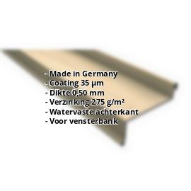Vensterbank | 35 µm Structuurpolyester | 50 x 115 x 40 x 2000 mm | Staal 0,50 mm | Houtlook - Ahorn #2