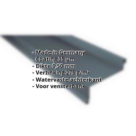 Vensterbank | 35 µm Mattpolyester | 50 x 115 x 40 x 2000 mm | Staal 0,50 mm | 23 - Donkergrijs #2