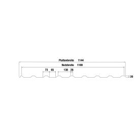PVC profielplaat FLEXI | 20/1100 | 1,40 mm | Antraciet metallic | 2000 mm #5
