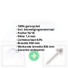BIO LINE golfplaat | 76/18 | Voordeelpakket | 1,40 mm | Helder | Breedte 2,57 m | Lengte 2,00 m #2
