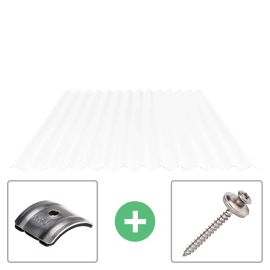 Polycarbonaat golfplaat | 76/18 | Voordeelpakket
