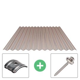 Polycarbonaat golfplaat | 76/18 | Voordeelpakket