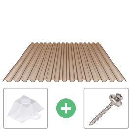 PVC damwandplaat | 70/18 | Voordeelpakket