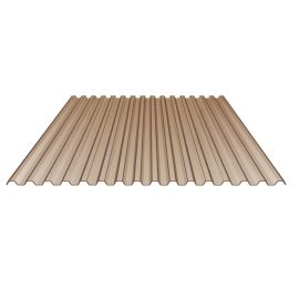 PVC damwandplaat | 70/18 | Voordeelpakket | 1,40 mm | Brons | Breedte 3,18 m | Lengte 2,00 m #5