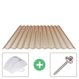 PVC golfplaat | 76/18 | Voordeelpakket