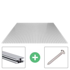 Acrylaat kanaalplaat | 16 mm | Profiel DUO | Voordeelpakket